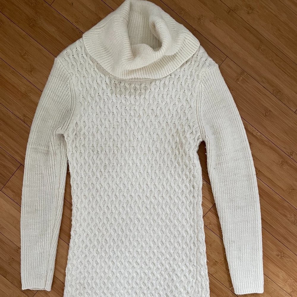 Venus Women Small Ivory Sweater Dress